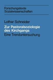 Cover von Zur Pastoralsoziologie des Kirchgangs