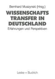 Cover von Wissenschaftstransfer in Deutschland
