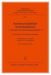 Cover von Betriebswirtschaftliche Hochschuldidaktik
