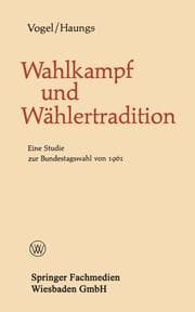 Cover von Wahlkampf und Wählertradition