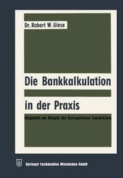 Cover von Die Bankkalkulation in der Praxis