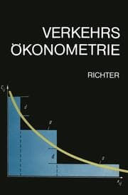 Cover von Verkehrsökonometrie