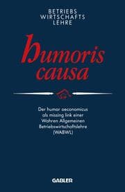 Cover von Betriebswirtschaftslehre humoris causa