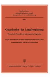 Cover von Organisation der Langfristplanung