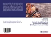 Cover von Genetic Variability And Correlation In Ajwain (Trachyspermum ammi L.)