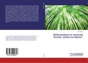 Cover von Deforestation in reserved forests: whom to blame?