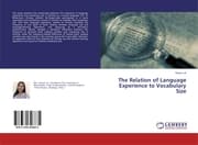 Cover von The Relation of Language Experience to Vocabulary Size