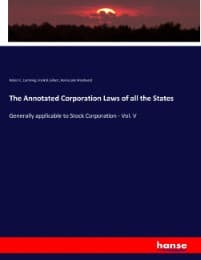 Cover von The Annotated Corporation Laws of all the States