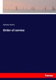 Cover von Order of service