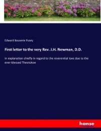 Cover von First letter to the very Rev. J.H. Newman, D.D.