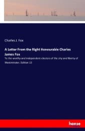 Cover von A Letter From the Right Honourable Charles James Fox