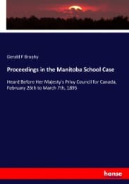 Cover von Proceedings in the Manitoba School Case