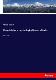Cover von Materials for a carcinological fauna of India