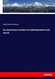 Cover von An elementary treatise on hydrodynamics and sound