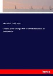 Cover von Selected prose writings. With an introductory essay by Ernest Myers
