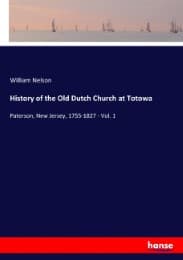 Cover von History of the Old Dutch Church at Totowa