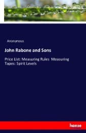 Cover von John Rabone and Sons