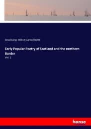 Cover von Early Popular Poetry of Scotland and the northern Border