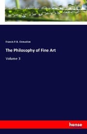 Cover von The Philosophy of Fine Art