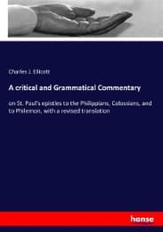 Cover von A critical and Grammatical Commentary