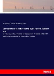 Cover von Correspondence Between the Right Honble. William Pitt