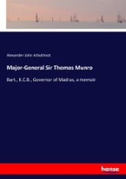 Cover von Major-General Sir Thomas Munro