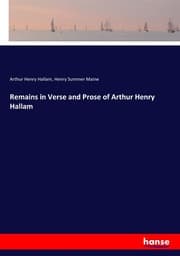 Cover von Remains in Verse and Prose of Arthur Henry Hallam