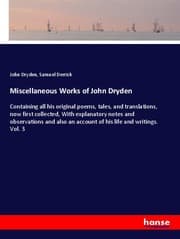 Cover von Miscellaneous Works of John Dryden