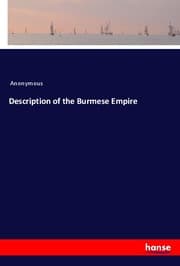 Cover von Description of the Burmese Empire