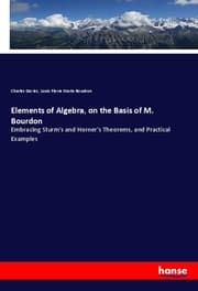 Cover von Elements of Algebra, on the Basis of M. Bourdon
