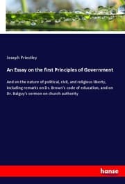 Cover von An Essay on the first Principles of Government