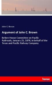Cover von Argument of John C. Brown