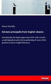 Cover von Extracts principally from English classics
