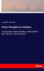 Cover von Some Thoughts on Judaism