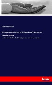 Cover von A Larger Confutation of Bishop Hare's System of Hebrew Metre