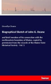 Cover von Biographical Sketch of John G. Deane
