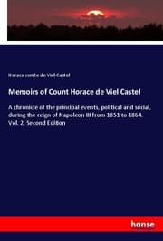 Cover von Memoirs of Count Horace de Viel Castel