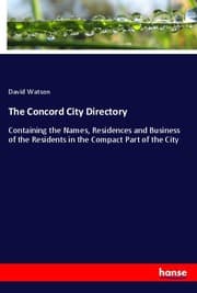 Cover von The Concord City Directory