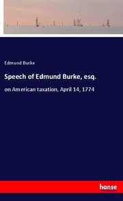 Cover von Speech of Edmund Burke, esq.