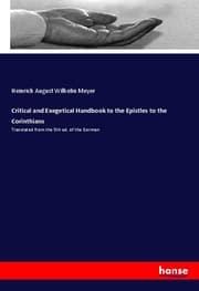 Cover von Critical and Exegetical Handbook to the Epistles to the Corinthians