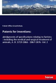 Cover von Patents for inventions: