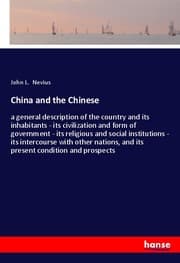 Cover von China and the Chinese