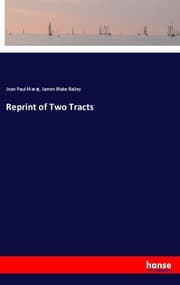 Cover von Reprint of Two Tracts
