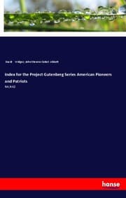Cover von Index for the Project Gutenberg Series American Pioneers and Patriots