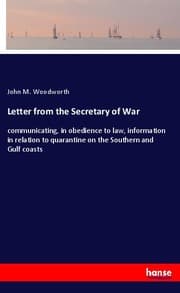 Cover von Letter from the Secretary of War