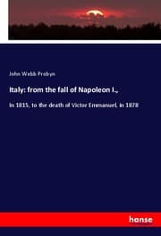 Cover von Italy: from the fall of Napoleon I.,