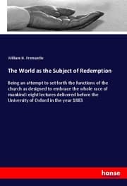Cover von The World as the Subject of Redemption