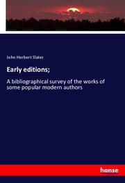 Cover von Early editions;