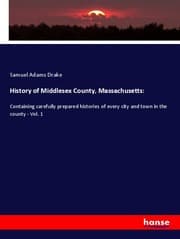 Cover von History of Middlesex County, Massachusetts: