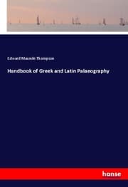 Cover von Handbook of Greek and Latin Palaeography